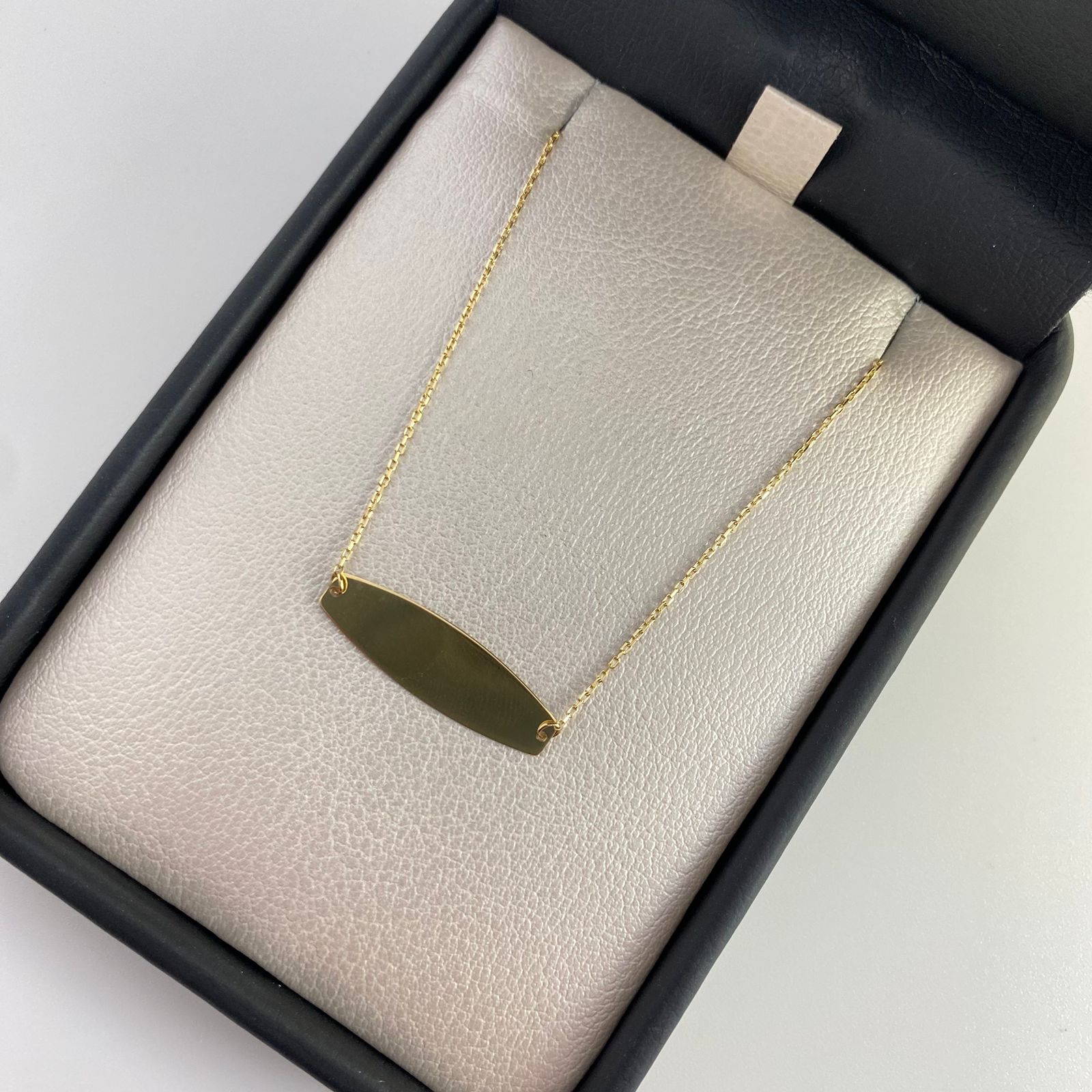 Pulso It placa lisa aro segudido Oro amarillo 18k +3 / 1,3 Gr / 18 Cm